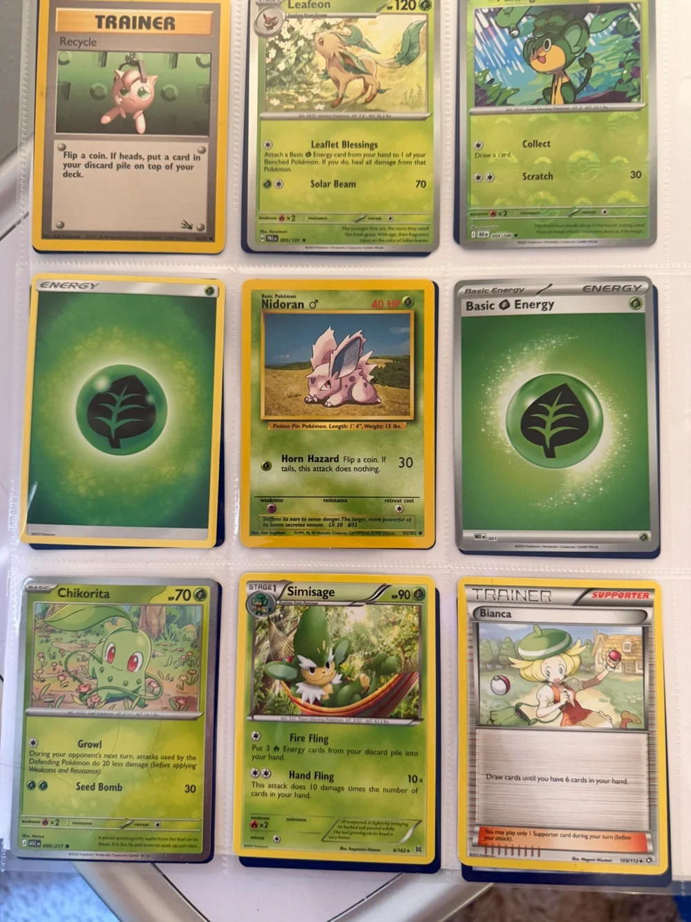 Pokemon collection green